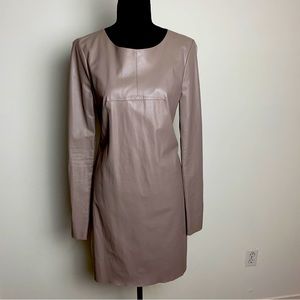 Faux leather Sheer back Dress